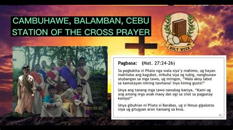 station of the cross cebuano